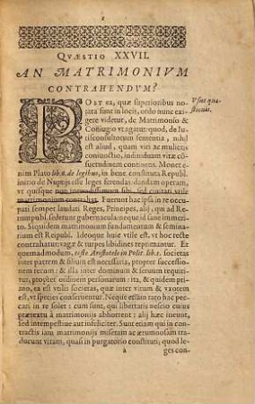 Melchioris Junii Politicarum quaestionum centum ac tredecim, 2