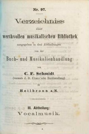 Catalog. 97. 1867