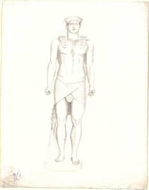 Laves, Georg Ludwig Friedrich; Studienzeichnungen - Figur (Ansicht)