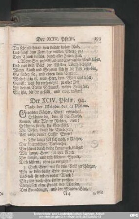 Der XCIV. Psalm. 94.