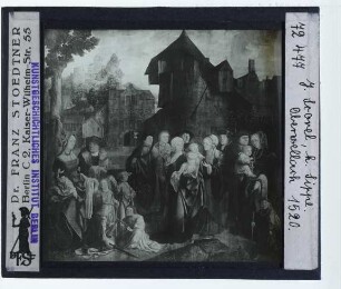 Scorel, Frangipani-Altar (Pfarrkirche Obervellach) : Mittlere Tafel: Die Heilige Sippe