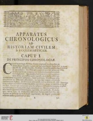 Apparatus chronologicus ad historiam civilem & ecclesiasticam