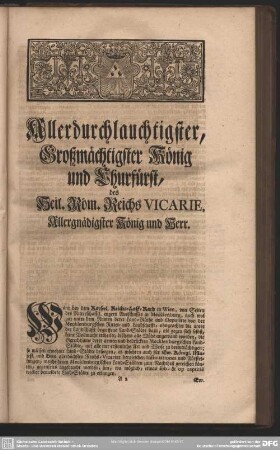 [Acten-mässiger Bericht]