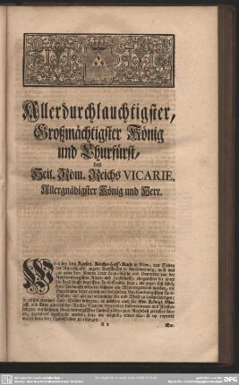 [Acten-mässiger Bericht]