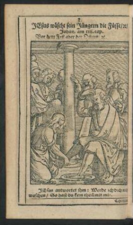 8. Jesus wäscht sein Jüngern die Füsse/ ...