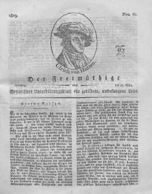 Nro. 62., Dienstag, den 28. März 1809