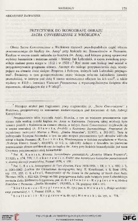 41: Przyczynek do ikonografii obrazu Sacra Conversazione z Wróblewa