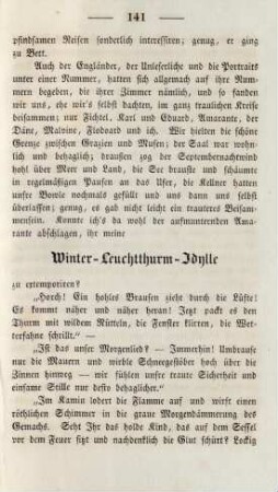 Winter-Leuchtthurm-Idylle