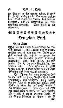 Der zehnte Brief - Mein Herr!