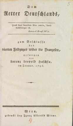 Dem Retter Deutschlands