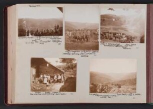 Fotoalbum aus dem Nachlass von Will Heraucourt : Albumseite 36 mit fünf Fotografien (Erster Weltkrieg)