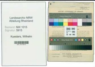 Entnazifizierung Wilhelm Kuesters , geb. 25.05.1895 (Kaufmann)