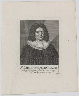 Bildnis des Christoph Iacob Glaser