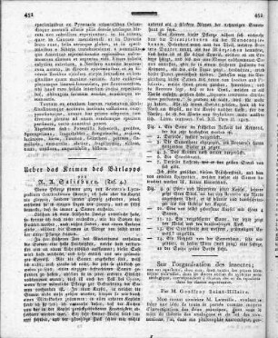 Ueber das Keimen des Bärlapps.