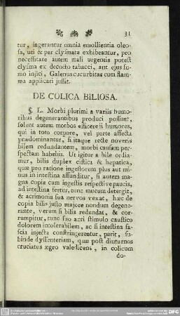 De Colica Biliosa