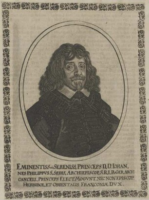 Bildnis des Iohannes Philippus von Schönborn