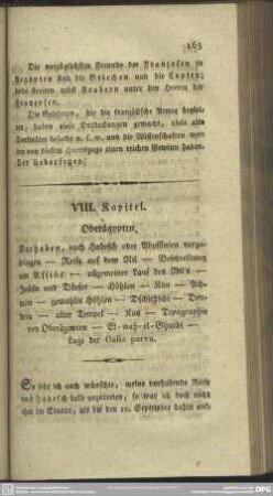 VIII. Kapitel. Oberägypten