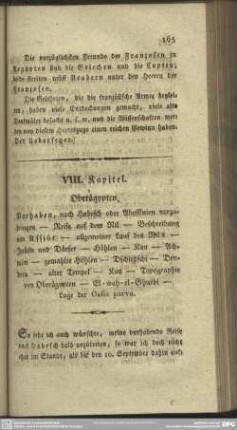 VIII. Kapitel. Oberägypten