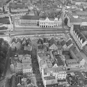 "Neuer Markt" von Rostock : Blickrichtung Osten