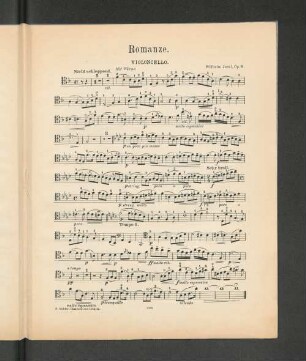Romanze. Violoncello.