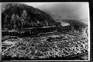 Herculesbad [Baile Herculane]: Holzlager, von oben