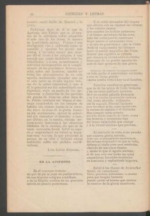 En la apoteosis : [Poesía]