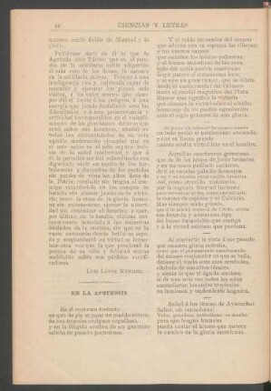En la apoteosis : [Poesía]