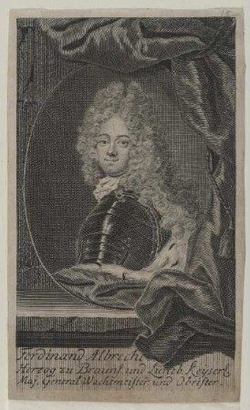 Bildnis des Herzogs Ferdinand Albrecht zu Brauns. und Lüneb.