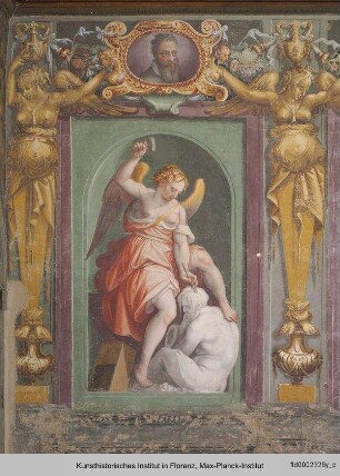 Innendekoration : Allegorie der Skulptur