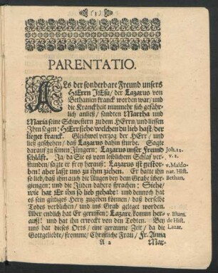 Parentatio.