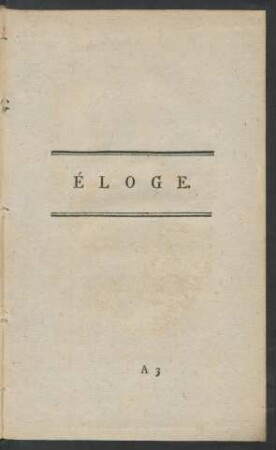 Éloge
