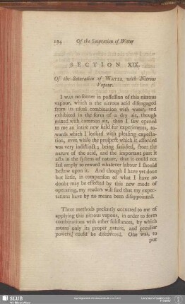 Section XIX. Of the Saturation of Water with Nitrous Vapour
