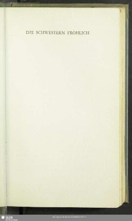 Die Schwestern Fröhlich