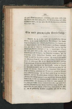 Ein und zwanzigste Vorlesung