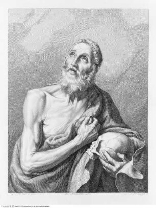 La Reale Galleria di Torino illustrataBand 3.Tafel CXVIII.: Der büßende heilige Hieronymus - Volume IIITafel CXVIII.: San Girolamo