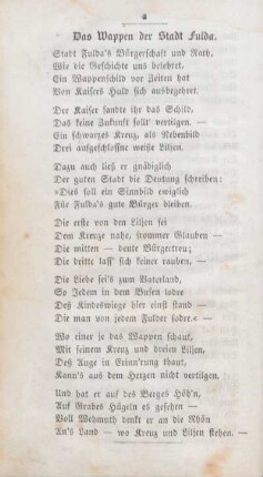 Das Wappen der Stadt Fulda