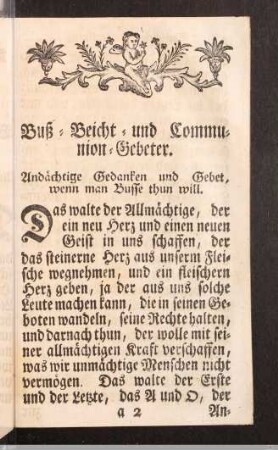Buß- Beicht- und Communion-Gebeter.