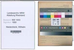 Entnazifizierung Wilhelm Niederdrenk , geb. 04.11.1904 (Versandleiter)