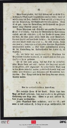 §. 6. Von der perspektivischen Entwicklung