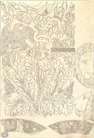 Lange, Ludwig; Lange - Archiv: I.5 Griechisch-römischer Stil - florale - u. Tierornamentik (Details)