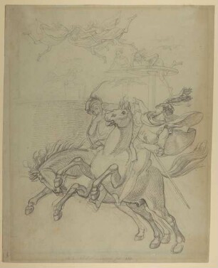 Faust und Mephisto am Rabenstein / Figurenskizzen