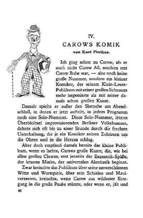 IV. Carows Komik. Von Kurt Pinthus