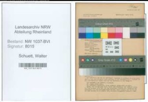 Entnazifizierung Walter Schuett , geb. 12.03.1900 (Obermeister)