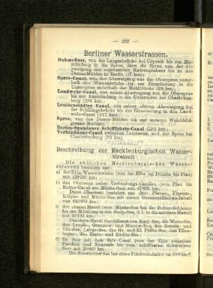 Berliner Wasserstrassen.