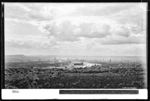 Dresden, Gesamtansicht, Blick von Bad Weißer Hirsch