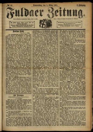 Ausgabe vom Donnerstag, den 05. März 1891.