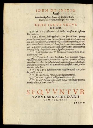 Idem De Initio Anni.