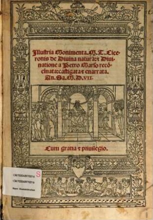 Illustria monumenta M. T. Ciceronis de divina natura et divinatione