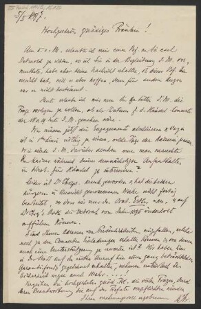 Brief an Sophie Röhr-Brajnin : 05.05.1897