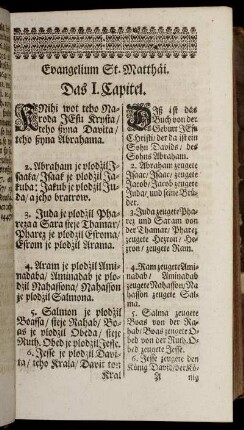 Evangelium St. Matthäi.